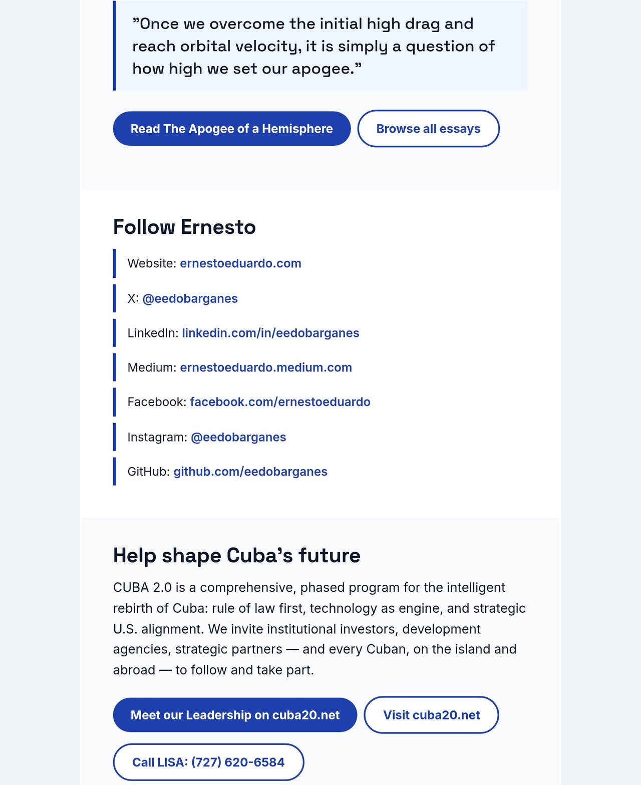 CUBA 2.0 Newsletter 03: Meet our Leadership, page 15